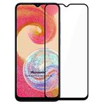 Microsonic Samsung Galaxy A04E Tam Kaplayan Temperli Siyah Cam Ekran Koruyucu