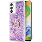 Microsonic Samsung Galaxy A04S Glitter Liquid Holder Mor Kılıf