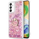Microsonic Samsung Galaxy A04S Glitter Liquid Holder Pembe Kılıf