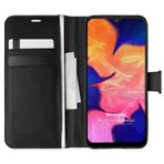 Microsonic Samsung Galaxy A10 Delux Leather Wallet Siyah Kılıf