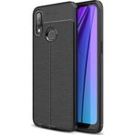 Microsonic Samsung Galaxy A10S Deri Dokulu Silikon Siyah Kılıf