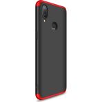 Microsonic Samsung Galaxy A10S Double Dip 360 Protective Siyah Kırmızı Kılıf
