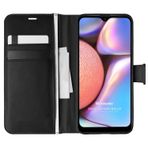 Microsonic Samsung Galaxy A10s için Kılıf Delux Leather Wallet Siyah [Galaxy A10s ile Uyumlu Kılıf - Siyah]