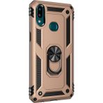 Microsonic Samsung Galaxy A10S Military Ring Holder Gold Kılıf