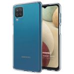 Microsonic Samsung Galaxy A12 Transparent Soft Beyaz Kılıf