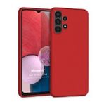 Microsonic Samsung Galaxy A13 4G Matte Silicone Kırmızı Kılıf