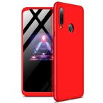 Microsonic Samsung Galaxy A20s için Kılıf Double Dip 360 Protective Kırmızı [Galaxy A20s ile Uyumlu Kılıf - Kırmızı]