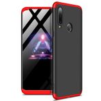 Microsonic Samsung Galaxy A20s için Kılıf Double Dip 360 Protective Siyah Kırmızı [Galaxy A20s ile Uyumlu Kılıf - Kırmızı]