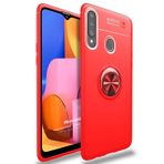 Microsonic Samsung Galaxy A20s için Kılıf Kickstand Ring Holder Kırmızı [Galaxy A20s ile Uyumlu Kılıf - Kırmızı]