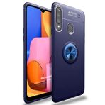Microsonic Samsung Galaxy A20s için Kılıf Kickstand Ring Holder Lacivert [Galaxy A20s ile Uyumlu Kılıf - Lacivert]