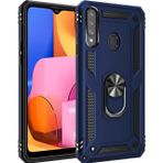Microsonic Samsung Galaxy A20S Military Ring Holder Lacivert Kılıf