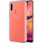 Microsonic Samsung Galaxy A20S Transparent Soft Şeffaf Beyaz Kılıf