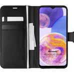 Microsonic Samsung Galaxy A23 Delux Leather Wallet Siyah Kılıf