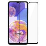 Microsonic Samsung Galaxy A23 Tam Kaplayan Temperli Siyah Cam Ekran Koruyucu