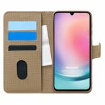 Microsonic Samsung Galaxy A24 Fabric Book Wallet Gold Kılıf