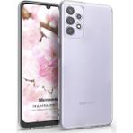 Microsonic Samsung Galaxy A32 4G Transparent Soft Beyaz Kılıf