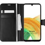 Microsonic Samsung Galaxy A33 5G Delux Leather Wallet Siyah Kılıf