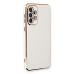 Microsonic Samsung Galaxy A33 5G Olive Plated Beyaz Cep Telefonu Kılıfı