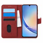 Microsonic Samsung Galaxy A34 Fabric Book Wallet Kırmızı Kılıf