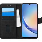 Microsonic Samsung Galaxy A34 Fabric Book Wallet Siyah Kılıf