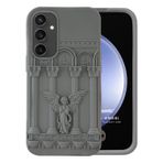 Microsonic Samsung Galaxy A35 Kılıf Praying Angel Gri [Galaxy A35 ile Uyumlu Kılıf - Gri]
