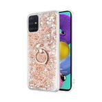 Microsonic Samsung Galaxy A51 Glitter Liquid Holder Pembe Kılıf