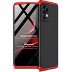 Microsonic Samsung Galaxy A52 Double Dip 360 Protective Siyah Kırmızı Kılıf