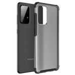 Microsonic Samsung Galaxy A52 Frosted Frame Siyah Kılıf