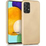 Microsonic Samsung Galaxy A52 Matte Silicone Gold Kılıf