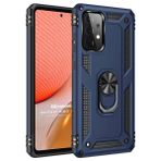 Microsonic Samsung Galaxy A52 Military Ring Holder Lacivert Kılıf