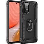 Microsonic Samsung Galaxy A52S Military Ring Holder Siyah Kılıf