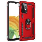 Microsonic Samsung Galaxy A53 5G Military Ring Holder Kırmızı Kılıf
