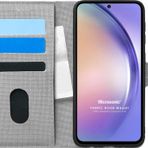 Microsonic Samsung Galaxy A54 Fabric Book Wallet Gri Kılıf