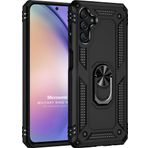Microsonic Samsung Galaxy A54 Military Ring Holder Siyah Kılıf