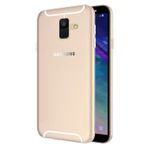 Microsonic Samsung Galaxy A6 2018 Transparent Soft Beyaz Kılıf