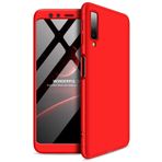 Microsonic Samsung Galaxy A7 2018 için Kılıf Double Dip 360 Protective Kırmızı [Galaxy A7 2018 ile Uyumlu Kılıf - Kırmızı]