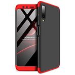Microsonic Samsung Galaxy A7 2018 için Kılıf Double Dip 360 Protective Siyah Kırmızı [Galaxy A7 2018 ile Uyumlu Kılıf - Kırmızı]