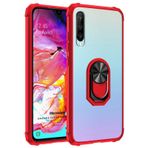 Microsonic Samsung Galaxy A70 Grande Clear Ring Holder Kırmızı Kılıf