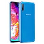 Microsonic Samsung Galaxy A70 Transparent Soft Beyaz Kılıf