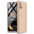 Microsonic Samsung Galaxy A71 Double Dip 360 Protective Gold Kılıf