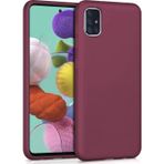 Microsonic Samsung Galaxy A71 Matte Silicone Mor Kılıf