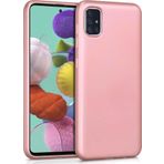 Microsonic Samsung Galaxy A71 Matte Silicone Rose Gold Kılıf