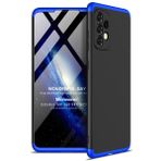 Microsonic Samsung Galaxy A72 Double Dip 360 Protective Siyah Mavi Kılıf