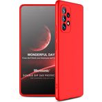 Microsonic Samsung Galaxy A73 5G Double Dip 360 Protective Kırmızı Kılıf