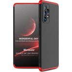 Microsonic Samsung Galaxy A73 5G Double Dip 360 Protective Siyah Kırmızı Kılıf