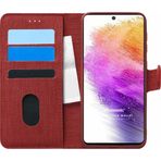 Microsonic Samsung Galaxy A73 5G Fabric Book Wallet Kırmızı Kılıf