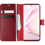 Microsonic Samsung Galaxy A81 Delux Leather Wallet Kırmızı Kılıf
