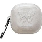 Microsonic Samsung Galaxy Buds 2 Pro Kelebek Desenli Şeffaf Kılıf