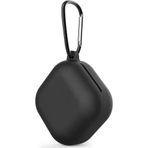 Microsonic Samsung Galaxy Buds FE Askılı Mat Silikon Siyah Kılıf