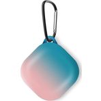 Microsonic Samsung Galaxy Buds FE Degrade Rubber Pembe Mavi Kılıf